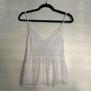 Abercrombie & Fitch White Tank Too